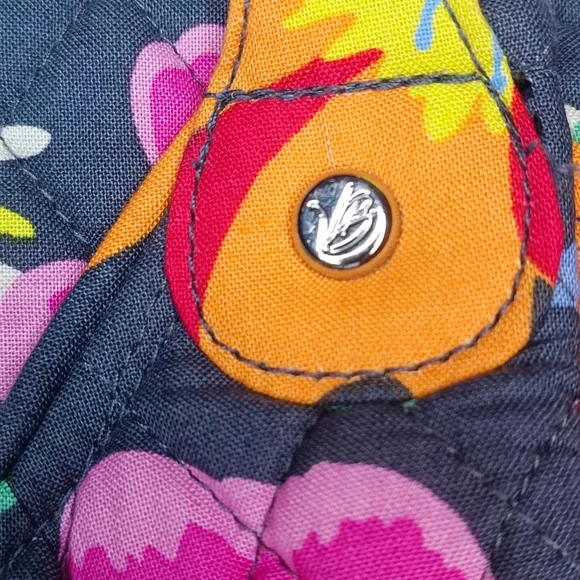 Vera Bradley Glenna Satchel Jazzy Blooms Floral Quilted Tote NWOT - Picture 4 of 15